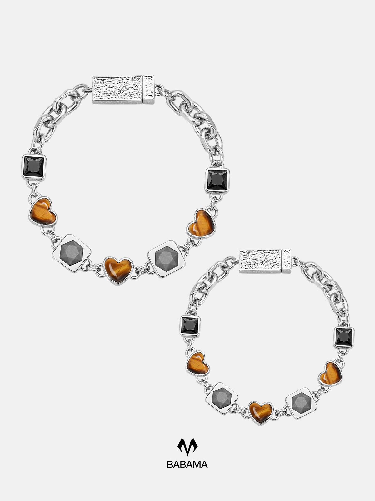 Three-heart bracelet