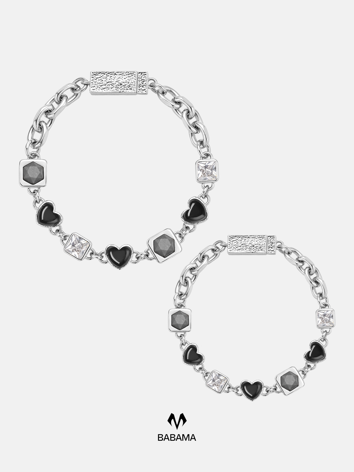 Three-heart bracelet