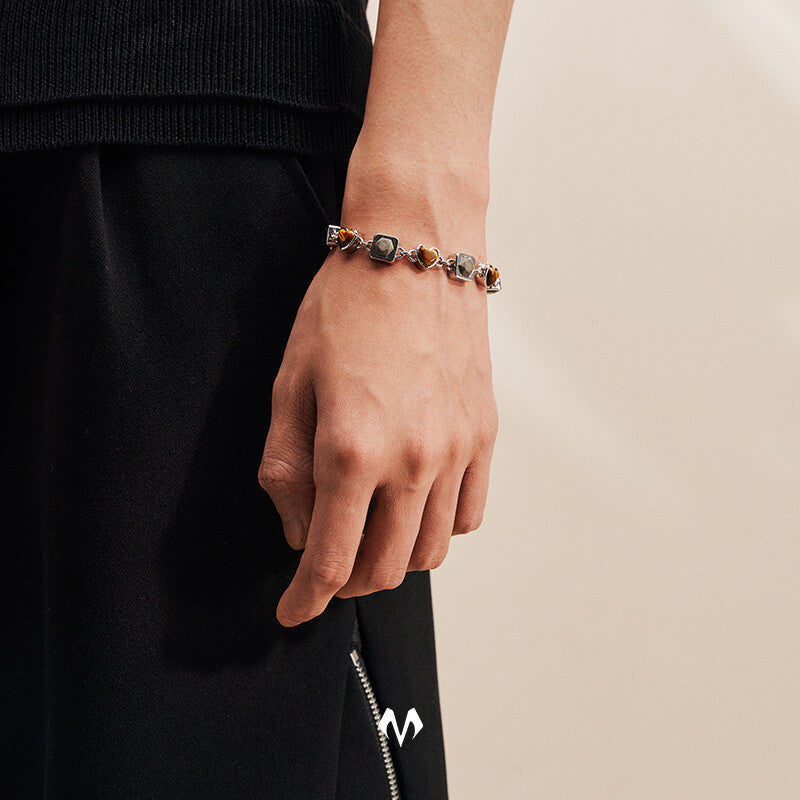 Three-heart bracelet