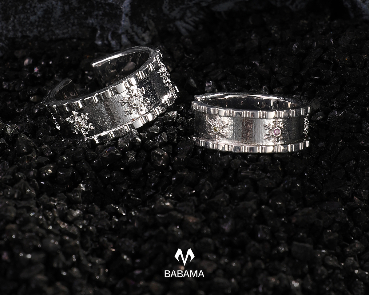 Snowflake rings Set