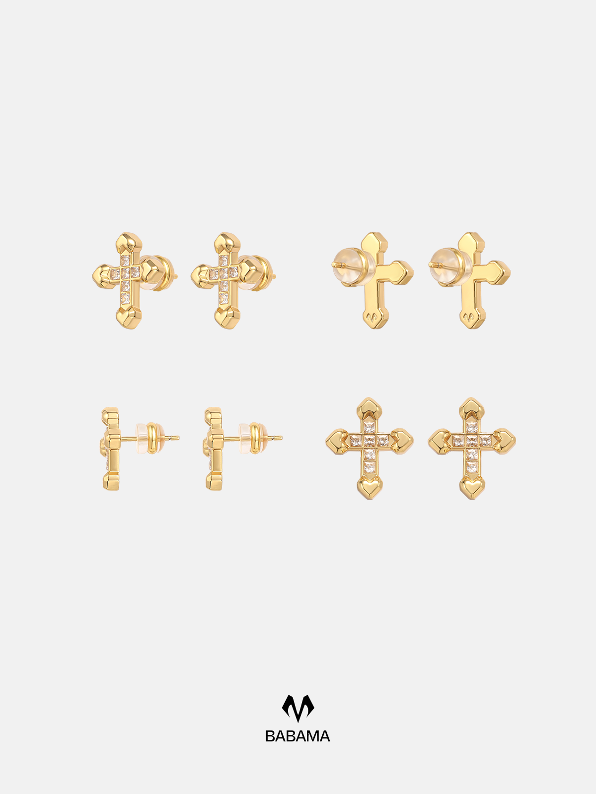 Holy Light Cross Earings