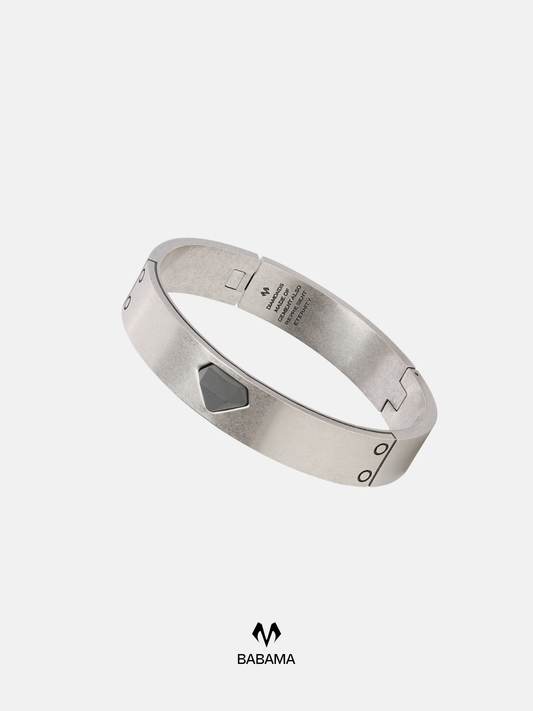 Cement Silver Ring Bangle