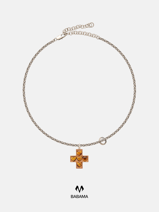 Wooden Cross Necklace