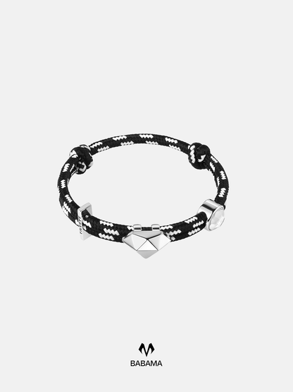 Metal Drill Nylon Bracelet