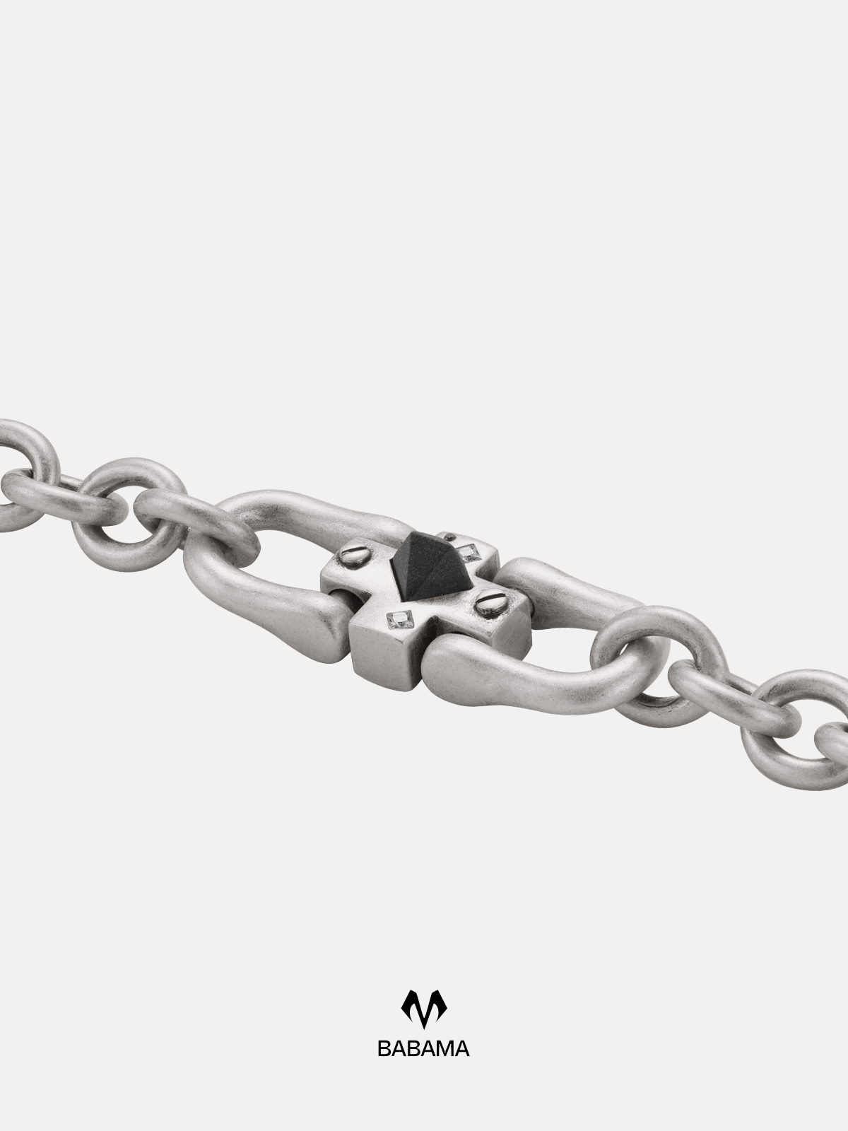 Cement Diamond Ring Buckle Bracelet