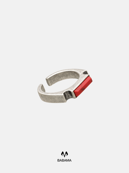 Red Turquoise Ring - Slim