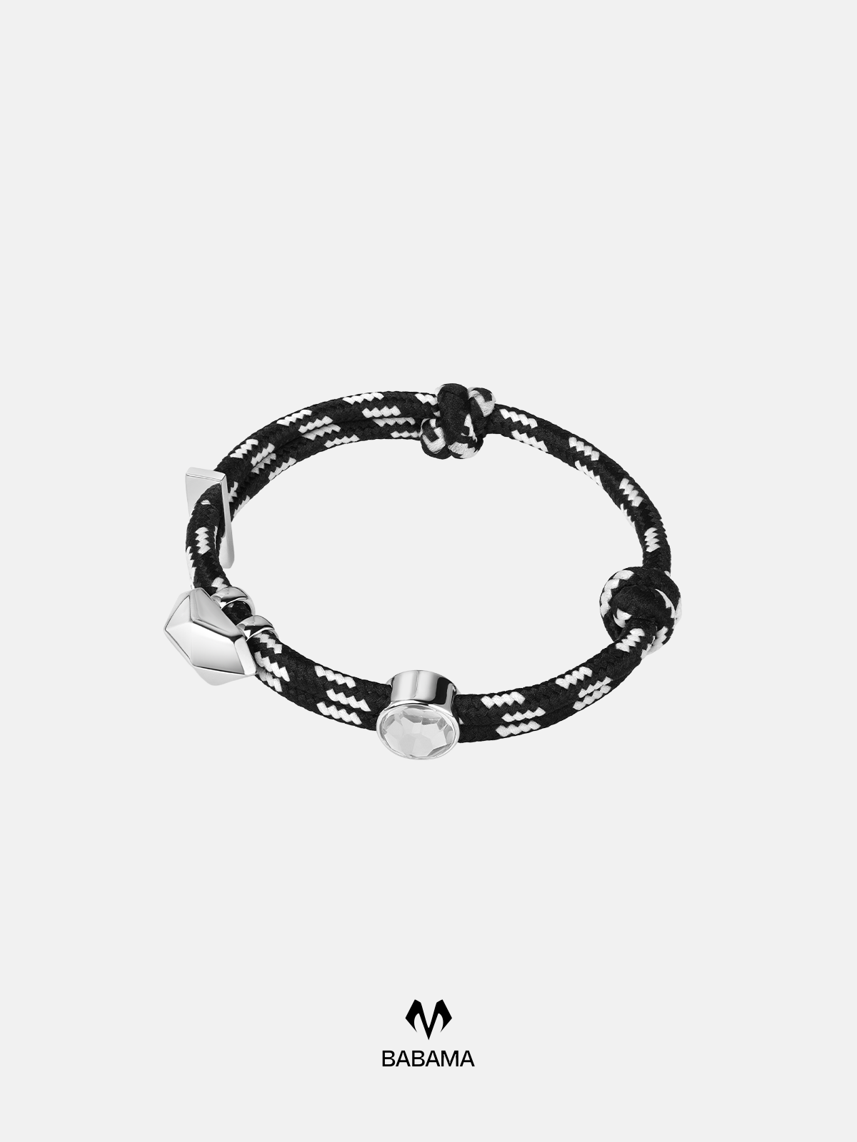 Metal Drill Nylon Bracelet