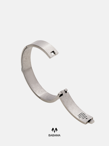 Cement Silver Ring Bangle